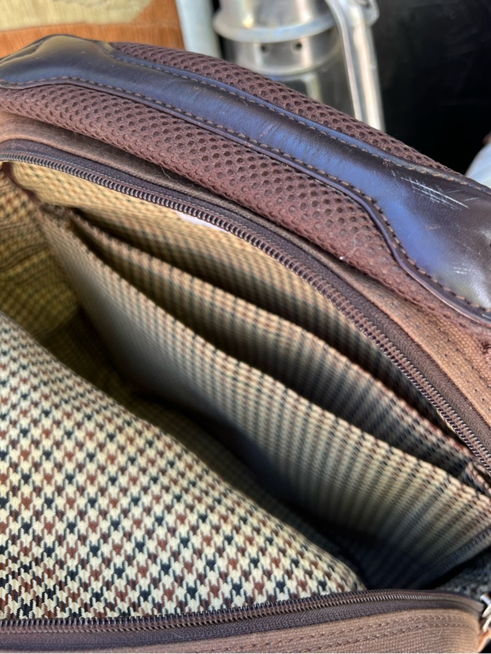 Cutter & Buck Canvas and Leather Backpack. - Picture 9 of 14